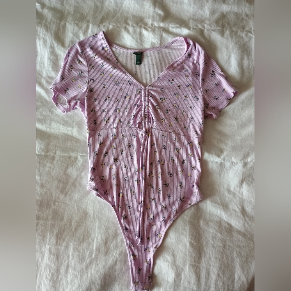 Pink Floral Wild Fable Bodysuit